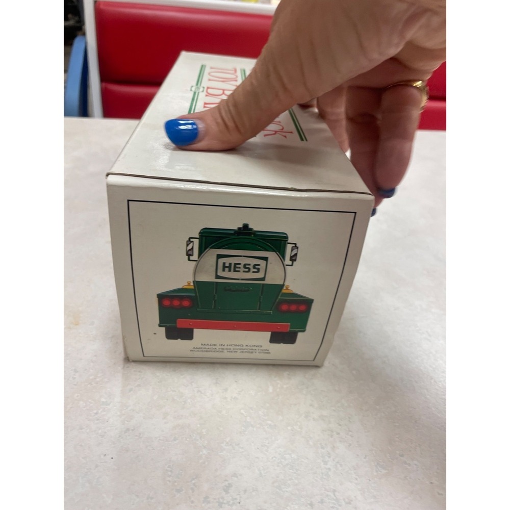 Vintage 1985‎ First Hess Truck Toy Bank Mint In Box